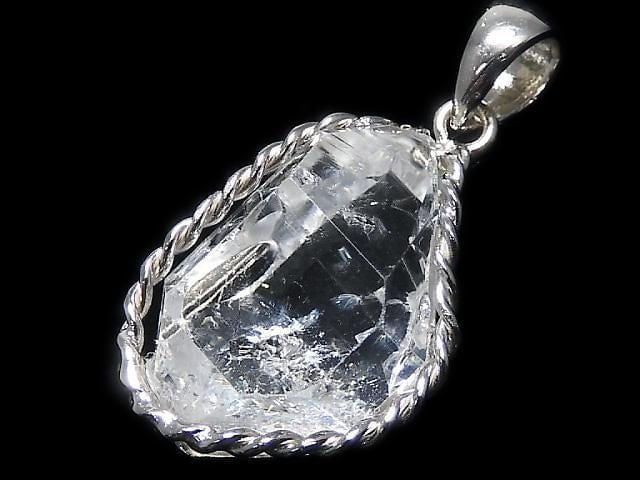 [Video][One of a kind] NYHerkimer Diamond Pendant Silver925 NO.36