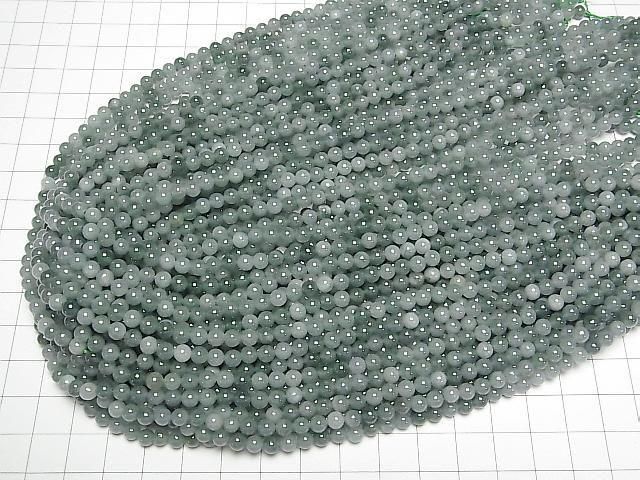 [Video] Guatemalan Jadeite Round 4.5mm 1strand beads (approx. 15 inches/36 cm)