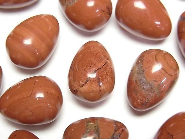 [Video] Red Jasper Undrilled Drop 18x13mm 2pcs
