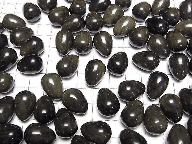 [Video] Golden Obsidian Eggs 18x13mm 2pcs
