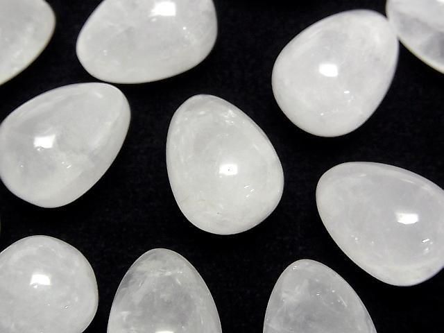 [Video] White Jade Undrilled Drop 18x13mm 2pcs