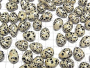 [Video] Dalmatian Jasper Undrilled Drop 18x13mm 2pcs