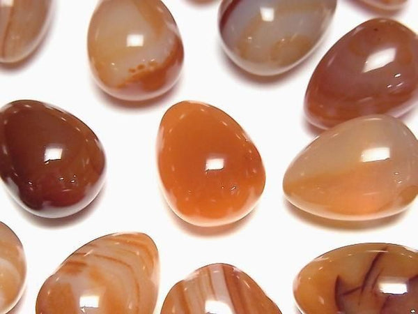 [Video] Mixed Carnelian Undrilled Drop 18x13mm 2pcs