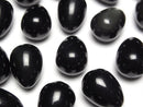 [Video] Black-Rainbow Obsidian Undrilled Drop 18x13mm 2pcs