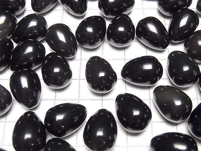 [Video] Black-Rainbow Obsidian Eggs 18x13mm 2pcs