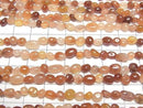 [Video] Red Hematoid Quartz Small Nugget 1strand beads (approx. 14 inches/35 cm)