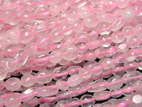 [Video] Rose Quartz Small Size Nugget 1strand beads (approx. 14 inches/35 cm)