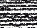 [Video] Black Tourmaline Small Size Nugget 1strand beads (approx. 14 inches/35 cm)