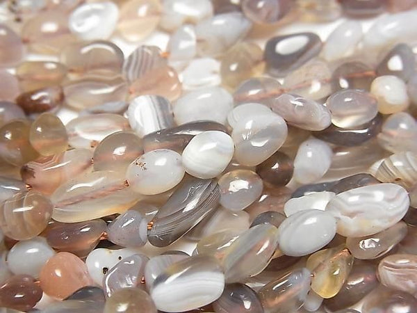 [Video] Botswana Agate Small Size Nugget 1strand beads (approx. 14 inches/35 cm)
