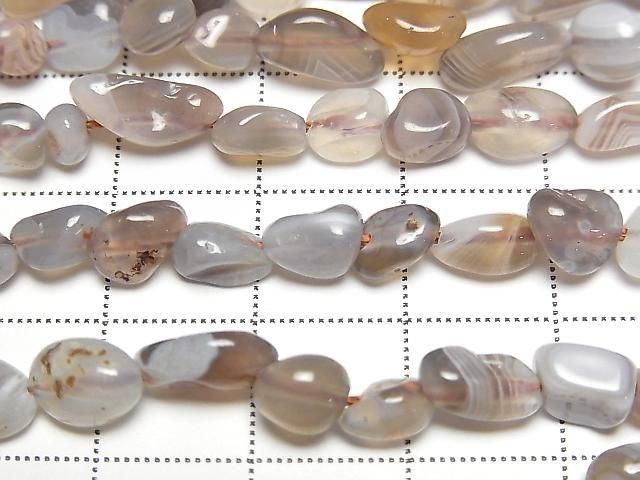 [Video] Botswana Agate Small Size Nugget 1strand beads (approx. 14 inches/35 cm)