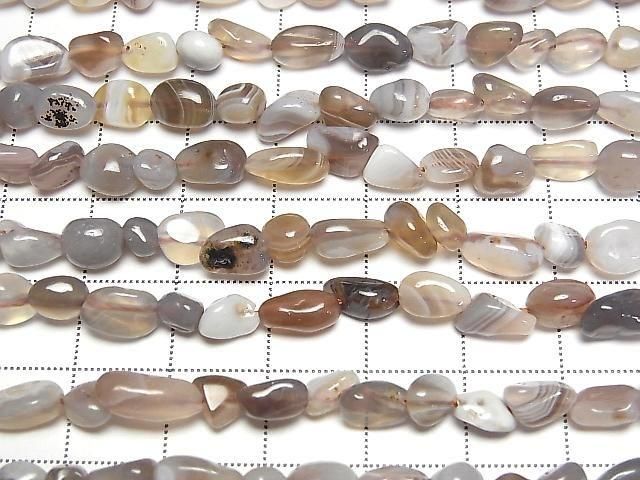 [Video] Botswana Agate Small Size Nugget 1strand beads (approx. 14 inches/35 cm)