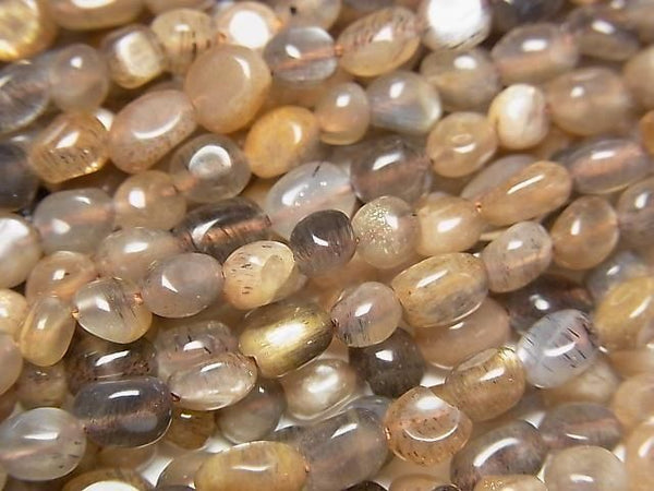 [Video] Multicolor Moonstone AA Small Size Nugget 1strand beads (approx. 14 inches/35 cm)