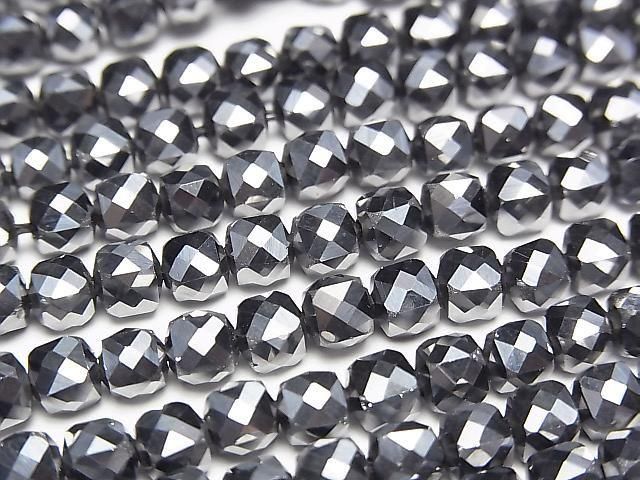 [Video] High Quality! Terahertz Cube Shape 4.5x4.5x4.5mm 1strand beads (aprx.15inch/36cm)