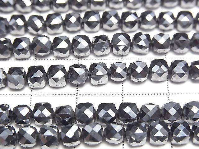 [Video] High Quality! Terahertz Cube Shape 4.5x4.5x4.5mm 1strand beads (aprx.15inch/36cm)