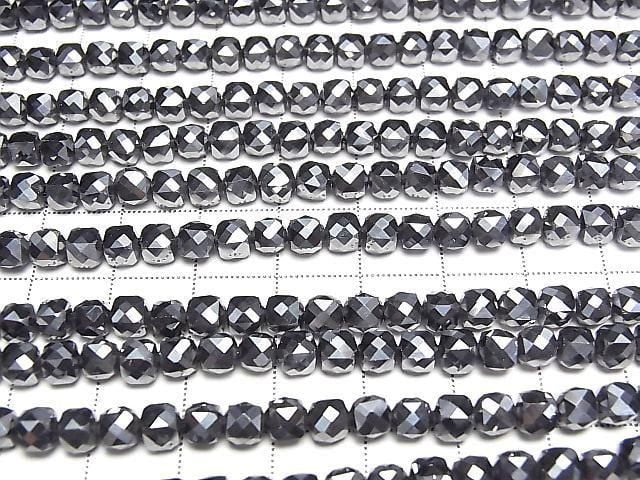 [Video] High Quality! Terahertz Cube Shape 4.5x4.5x4.5mm 1strand beads (aprx.15inch/36cm)