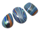[Video][One of a kind] Rainbow Calsilica Cabochon 3pcs set NO.102