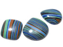 [Video][One of a kind] Rainbow Calsilica Cabochon 3pcs set NO.103