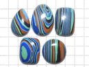 [Video][One of a kind] Rainbow Calsilica Cabochon 5pcs Set NO.107