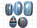 [Video][One of a kind] Rainbow Calsilica Cabochon 5pcs Set NO.108