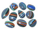 [Video][One of a kind] Rainbow Calsilica Cabochon 10pcs Set NO.110