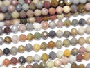 [Video] High Quality! Alashan Agate Faceted Round 3mm 1strand beads (aprx.15inch/37cm)