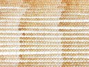 [Video] High Quality! Citrine AAA- Faceted Round 4mm 1strand beads (aprx.15inch/37cm)