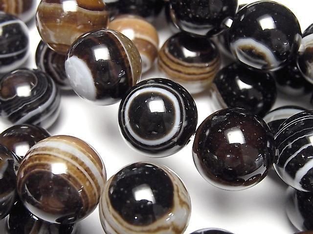 [Video] Tibetan Agate (Eye Agate) AAA Round 16mm Bracelet