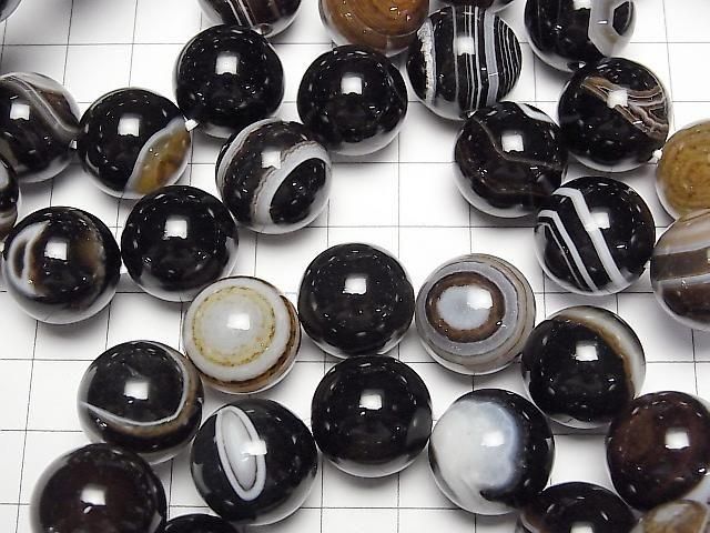 [Video] Tibetan Agate (Eye Agate) AAA Round 16mm Bracelet