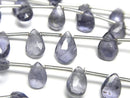 [Video] Iolite AA++ Pear Shape Faceted Briolette 1 Strand Beads (approx. 7 inches/17 cm)