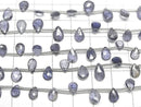 [Video] Iolite AA++ Pear Shape Faceted Briolette 1 Strand Beads (approx. 7 inches/17 cm)