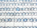 [Video] Blue Topaz Faceted Coin 4x4mm 1strand beads (approx. 15 inches/36 cm)