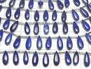 [Video] Lapislazuli AA++ Pear Shape (Smooth) 15x6mm Half or 1strand (10pcs)