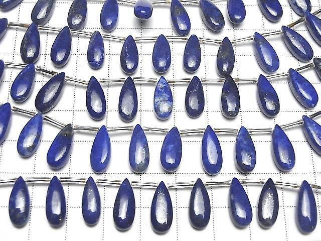 [Video] Lapislazuli AA++ Pear Shape (Smooth) 15x6mm Half or 1strand (10pcs)
