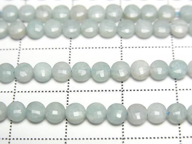 [Video]High Quality! Amazonite AA Faceted Coin 4x4mm 1strand beads (aprx.15inch/36cm)