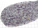 [Video] High Quality! Multicolor Fluorite AA+ Faceted Coin 4x4mm 1strand beads (approx. 15 inches/36 cm)