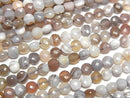 [Video]High Quality! Botswana Agate Faceted Coin 4x4mm 1strand beads (aprx.15inch/36cm)