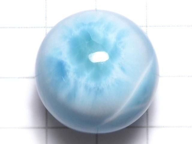 [Video][One of a kind] Larimar Pectolite AAA Sphere, Round 23mm 1pc NO.117