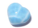 [Video][One of a Kind] High Quality Larimar Pectolite AAA Heart [Half Drilled Hole] 1pc NO.57