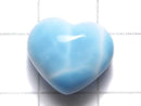[Video][One of a Kind] High Quality Larimar Pectolite AAA Heart [Half Drilled Hole] 1pc NO.57