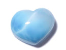 [Video][One of a Kind] High Quality Larimar Pectolite AAA Heart [Half Drilled Hole] 1pc NO.59
