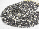 [Video] High Quality! Zebra Jasper Faceted Coin 6x6x4mm 1strand beads (approx. 15 inches/37 cm)