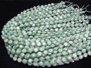 [Video] High Quality! Amazonite AA Hexagram Faceted Coin 8x8x5mm half or 1strand beads (aprx.15inch/36cm)