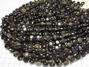 [Video] High Quality! Golden Obsidian AAA- Hexagram Faceted Coin 10x10x5mm Half or 1strand beads (approx. 15 inches/36 cm)
