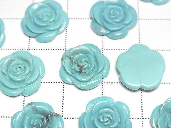 [Video] Turquoise AA++ Rose 13-14mm [Undrilled] 1pc