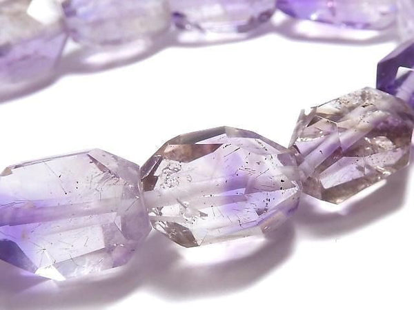 [Video][One of a kind] Elestial Quartz AAA- Faceted Nugget Bracelet NO.103