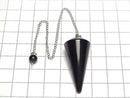 [Video] Golden Obsidian AAA- Pendulum (Smooth) 36x18x18mm with Chain 1pc