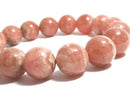 [Video][One of a kind] Rhodochrosite AA++ Round 12mm Bracelet NO.1