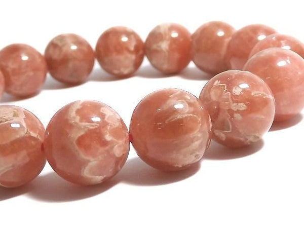 [Video][One of a kind] Rhodochrosite AA++ Round 12.5mm Bracelet NO.5