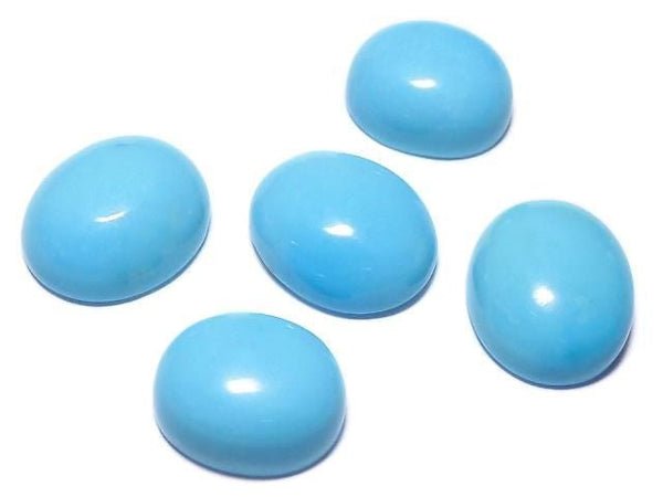 [Video][One of a Kind] Kingman Turquoise AAA Cabochon 5pcs Set NO.59