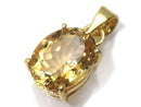 [Video][One of a kind] High Quality Brandy Citrine AAA Faceted Pendant 18KGP NO.71